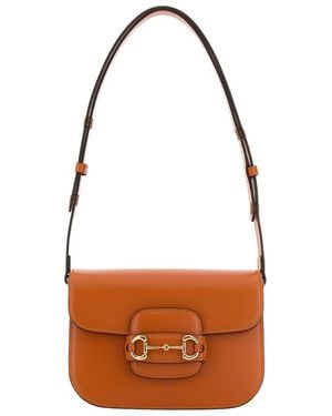 Gucci Horsebit 1955 Leather Shoulder Bag - Brown