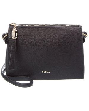 Furla Ofelia Mini Leather Crossbody - Black