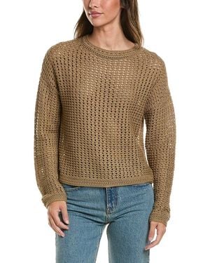 Vince Crochet Jumper - Brown