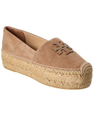 Tory Burch Everly Suede Platform Espadrille - Natural