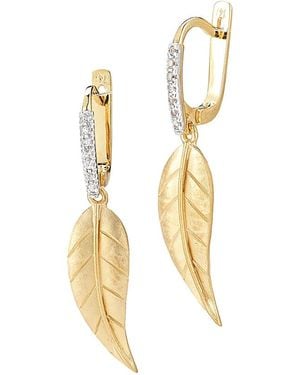 Reiss 14k 0.11 Ct. Tw. Diamond Earrings - Metallic