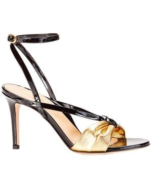 Marion Parke Lucy Leather Sandal - Metallic