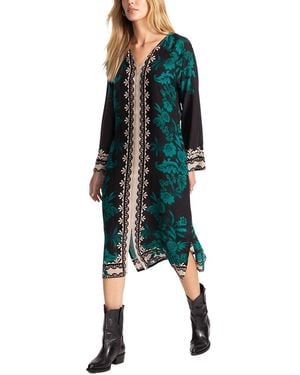 Johnny Was Herta Silk Dress - Green