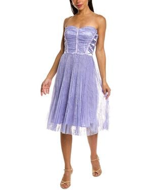 Elisabetta Franchi Midi Dress - Purple