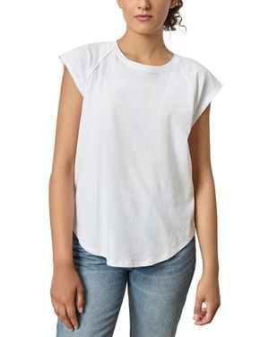 Lilla P Shirttail Raglan Crewneck Shirt - White