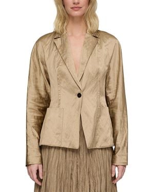 Lafayette 148 New York Pintuck Back Jacket - Natural