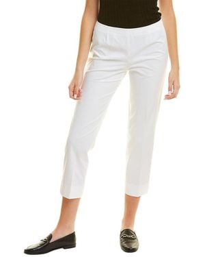 Lafayette 148 New York Cropped Lexington Pant - White