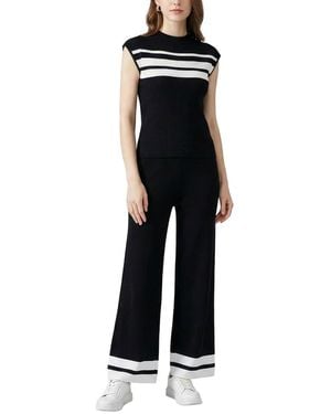 Tedora 2Pc Top & Pant Set - Black