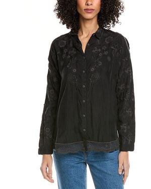 Johnny Was Gardenia Shirt - Black