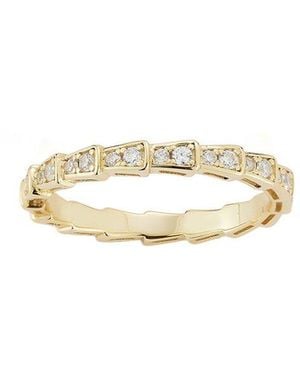 Glaze Jewelry 14K Over Cz Serpent Band Ring - White