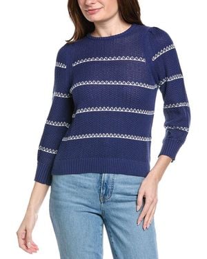 Hannah Rose Blythe Cashmere-Blend Knit Jumper - Blue