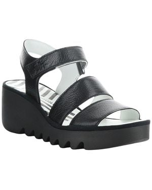 Fly London Bexy Leather Sandal - Metallic