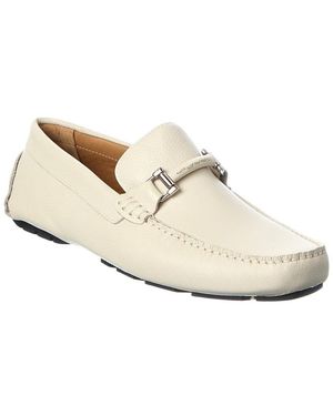 Donald J Pliner Drexel Tumbled Leather Loafer - White