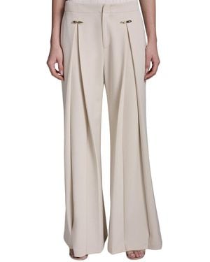 Halston Wide Leg Pant - Natural