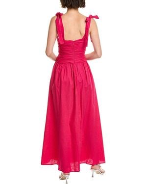 Bardot Marabella Halter Linen-Blend Maxi Dress in Red | Lyst UK Bardot Marabella Halter Linen-Blend Maxi Dress in Red | Lyst UK
