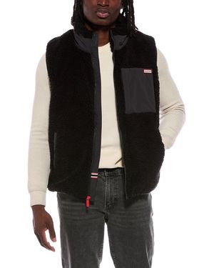 HUNTER Noah Reversible Sherpa Vest - Black
