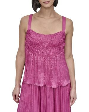 DKNY Crushed Crease T-Shirt - Purple