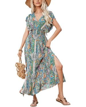 Orniya Midi Dress - Blue