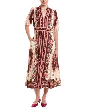 Maison Tara Midi Dress - Red