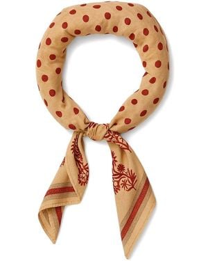 Saachi Marigold Print Bandana - Brown