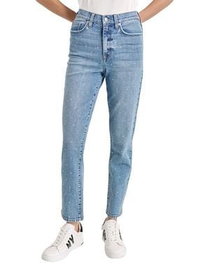 DKNY High Rise Ocean Slim Straight Jean - Blue
