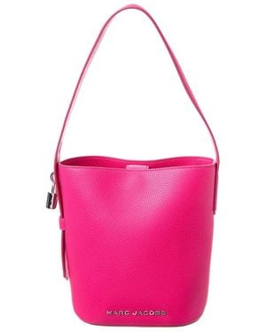 Marc Jacobs Leather Bucket Bag - Pink
