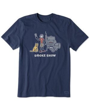 Life Is Good. Crusher T-Shirt - Blue
