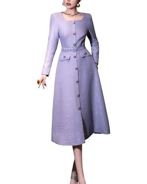 Emma way Midi Dress - Purple