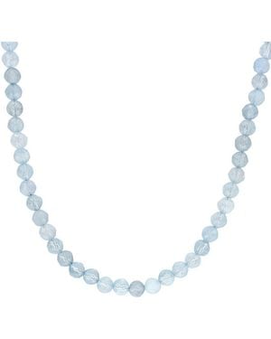 Rina Limor 16.51 Ct. Tw. Aquamarine Bead Necklace - Blue