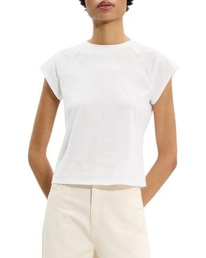 Theory Raglan Cap Sleeve T-Shirt - White