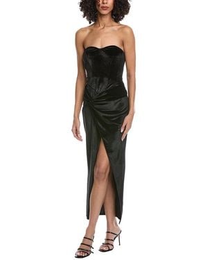 To My Lovers Strapless Maxi Dress - Black