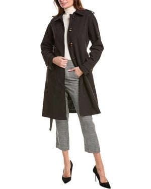 HUNTER Stella Classic Belted Trench Coat Stella Classic Belted Trench Coat - Black