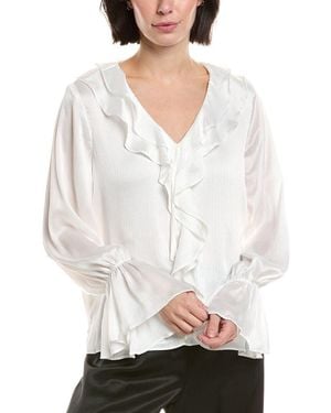 Vince Camuto Ruffle Blouse - White