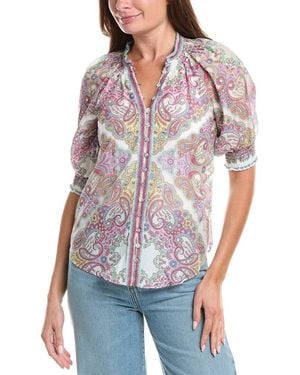 Hale Bob Leslie Silk-Blend Top - Brown
