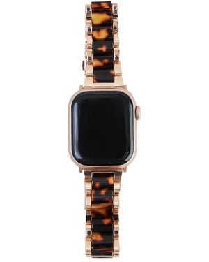 Saachi Tortoise Shell Apple Band Watch Band - Black