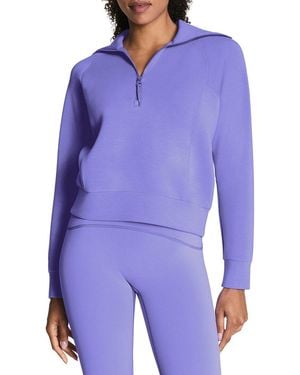 Spanx Half Zip Pullover - Blue