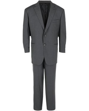 Brioni Pinstriped Wool Two-Piece Suit - Gray
