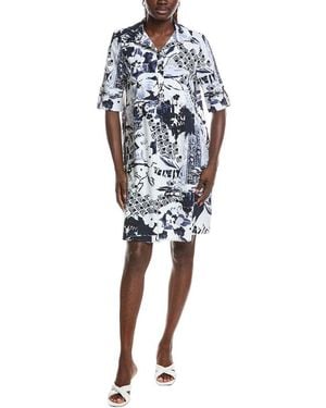 Joseph Ribkoff Mini Shirtdress - Blue
