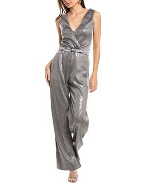 Brunello Cucinelli Silk-Blend Jumpsuit - Grey