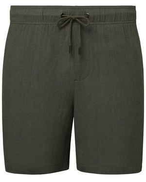 Onia Classic Linen-Blend Short - Green