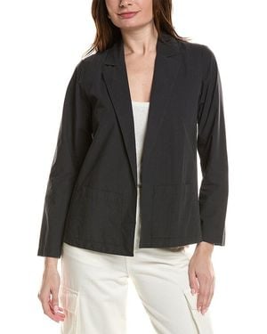 Eileen Fisher Petite Notch Collar Blazer - Black