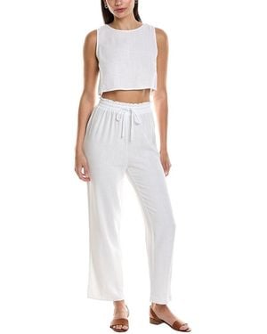 Harper 2Pc Top & Pant Set - White