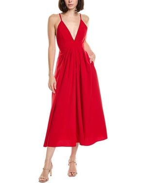 HL Affair Sleeveless Midi Dress - Red