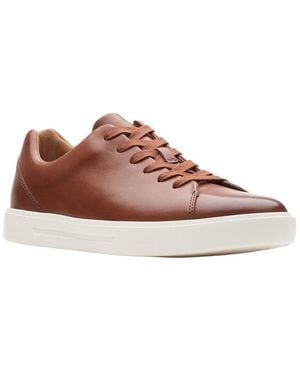 Clarks Leather Trainer - Brown