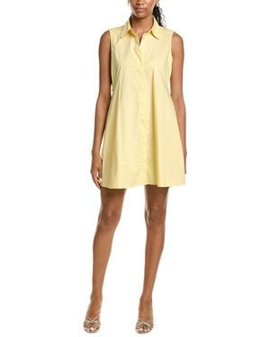 Kenneth Cole Sleeveless Trapeze Mini Dress - Yellow