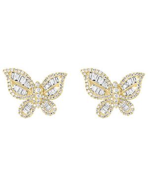 Effy Fine Jewelry 14K 1.13 Ct. Tw. Diamond Earrings - Metallic