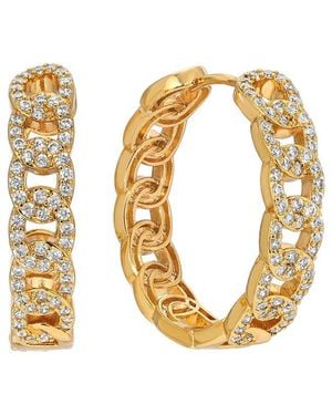 Eye Candy LA Cz Hoop Earring - Metallic