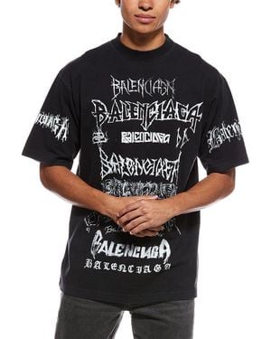Balenciaga Large Fit T-Shirt - Black