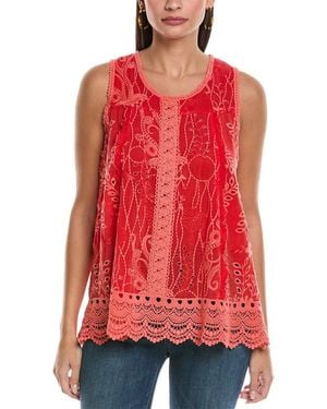 Johnny Was Tsion Blouse - Red