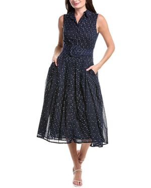 Samantha Sung Audrey Shirtdress - Blue